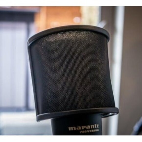 New Pop Filter,[Upgraded Three Layers] Metal Mesh & Foam & Etamine Layer - Picture 2 of 2